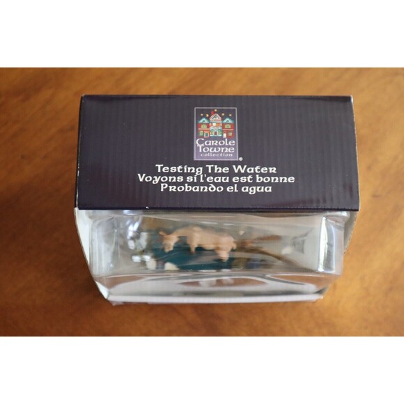 LEMAX Village Town Collection TESTING THE WATER 2000 Landscape Accent Figure - Picture 7 of 9